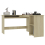 vidaXL L-Shaped Corner Desk Engineered Wood Sonoma Oak Computer Workstation 6