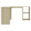 vidaXL L-Shaped Corner Desk Engineered Wood Sonoma Oak Computer Workstation 8