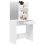VidaXL (White) vidaXL Dressing Table with Mirror Bedroom Makeup Vanity Desk Cosmetic Table 8