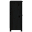 VidaXL vidaXL 2x Solid Wood Pine Sideboards Black Wooden Home Organiser Cupboard 8