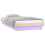 VidaXL (brown, 90 x 190 cm) vidaXL LED Bed Frame Mattress Foundation Bedstead Platform Bed Base Solid Wood 7