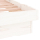 VidaXL (white, 75 x 190 cm) vidaXL LED Bed Frame Mattress Foundation Bedstead Platform Bed Base Solid Wood 10