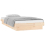 VidaXL (brown, 90 x 190 cm) vidaXL LED Bed Frame Mattress Foundation Bedstead Platform Bed Base Solid Wood 5