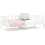 VidaXL (white) vidaXL Solid Pinewood Pull-out Day Bed Wooden Sleepover Sofa Bed Multi Colours 6