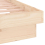 VidaXL (brown, 150 x 200 cm) vidaXL LED Bed Frame Mattress Foundation Bedstead Platform Bed Base Solid Wood 10