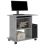 VidaXL vidaXL Computer Desk Concrete Grey Engineered Wood Laptop Table Workstation 5