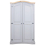 VidaXL vidaXL Wardrobe Mexican Pine Corona Range 2 Doors Grey Clothes Cabinet Closet 2