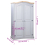VidaXL vidaXL Wardrobe Mexican Pine Corona Range 2 Doors Grey Clothes Cabinet Closet 4
