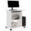 vidaXL Computer Desk White Engineered Wood PC Laptop Writing Desk Workstation 5