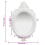 VidaXL vidaXL Wall Mirror Castle Style White Hanging Mirror Antique Mirror Bathroom 4
