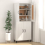 VidaXL (White) vidaXL Sideboard Engineered Wood Side Cabinet Home Organiser Multi Colours 6
