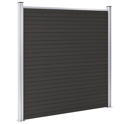VidaXL vidaXL Zaunelement WPC 180x186 cm Schwarz 2