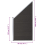 VidaXL vidaXL Zaunelement WPC 95x(105-180) cm Schwarz 4