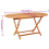 VidaXL vidaXL Folding Garden Table Solid Eucalyptus Wood Patio Wooden Dining Table 4