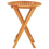 VidaXL vidaXL Folding Garden Table – Solid Eucalyptus Wood, 60x75 cm, Umbrella Hole 5 cm, Foldable, 312455 4