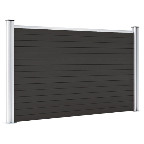 VidaXL vidaXL Zaunelement WPC 180x105 cm Schwarz 2