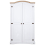 VidaXL vidaXL Wardrobe Mexican Pine Corona Range 2 Doors White Clothes Cabinet Closet 2
