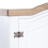 VidaXL vidaXL Wardrobe Mexican Pine Corona Range 2 Doors White Clothes Cabinet Closet 5