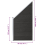 VidaXL vidaXL Zaunelement WPC 95x(105-180) cm Grau 15