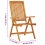 VidaXL (2) vidaXL 2/4/6/8x Solid Wood Eucalyptus Folding Garden Chairs Foldable Chair 5