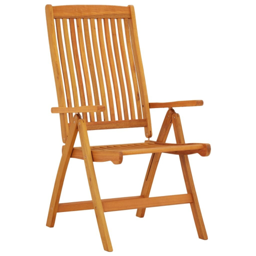 VidaXL (2) vidaXL 2/4/6/8x Solid Wood Eucalyptus Folding Garden Chairs Foldable Chair 2