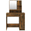 VidaXL (Smoked oak) vidaXL Dressing Table Makeup Table Vanity Desk Cosmetic Table with Mirror 9