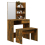 VidaXL vidaXL Schminktisch-Set Räuchereiche 74,5x40x141 cm 8