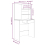 VidaXL (Sonoma oak) vidaXL Dressing Table Set HomeVanity Table Makeup Vanity Desk Cosmetic Table 11