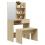 VidaXL (Sonoma oak) vidaXL Dressing Table Set HomeVanity Table Makeup Vanity Desk Cosmetic Table 5