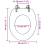 VidaXL vidaXL WC Toilet Seat MDF Lid Dolphins Replacement 11