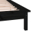 VidaXL (black, 200 x 200 cm) vidaXL Solid Wood LED Bed Frame Home Bedstead Platform Bed Multi Colours/Sizes 10