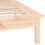 VidaXL (brown, 150 x 200 cm) vidaXL Solid Wood LED Bed Frame Home Bedstead Platform Bed Multi Colours/Sizes 10