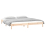 VidaXL (brown, 150 x 200 cm) vidaXL Solid Wood LED Bed Frame Home Bedstead Platform Bed Multi Colours/Sizes 6