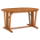 VidaXL vidaXL Solid Wood Eucalyptus Garden Table Wooden Patio Extendable Dining Table 6