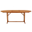 VidaXL vidaXL Solid Wood Eucalyptus Garden Table Wooden Patio Extendable Dining Table 3