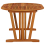 VidaXL vidaXL Solid Wood Eucalyptus Garden Table Wooden Patio Extendable Dining Table 4