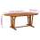 VidaXL vidaXL Solid Wood Eucalyptus Garden Table Wooden Patio Extendable Dining Table 10