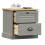 VidaXL (grey) vidaXL Bedside Cabinet Wooden Bedside Table Nightstand VIGO Solid Wood Pine 4