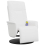 VidaXL vidaXL Massagesessel mit Fußteil Weiß Kunstleder 3
