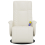 VidaXL vidaXL Massagesessel mit Fußteil Creme Kunstleder 4