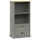 VidaXL (grey) vidaXL Bookcase Bookshelf Storage Shelf Storage Rack VIGO Solid Wood Pine 3