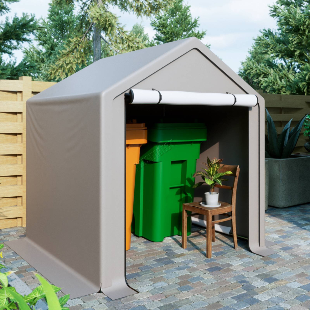 6.2X5.6FT BIRCHTREE Garden Storage Tent Shed Steel Frame Waterproof on OnBuy