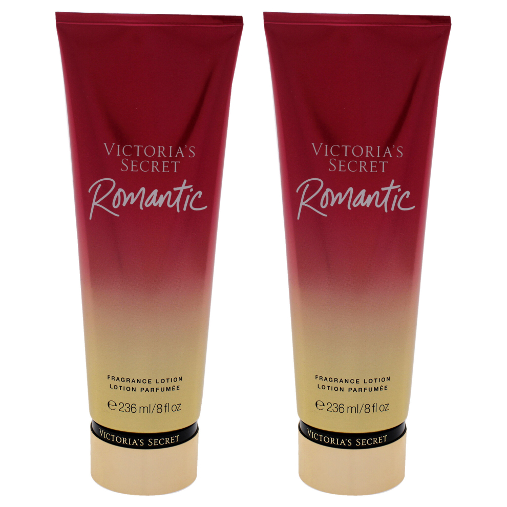 New Victoria's Secret Women's Romantic Fragrance Lotion By For - 8 Oz Body Lotion - Pack Of 2