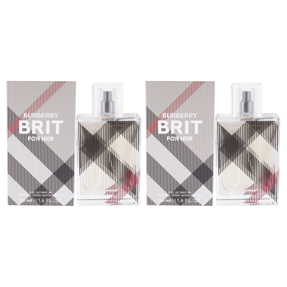 Burberry Brit by Burberry for Women - 1.7 oz EDP Spray - Pack of 2