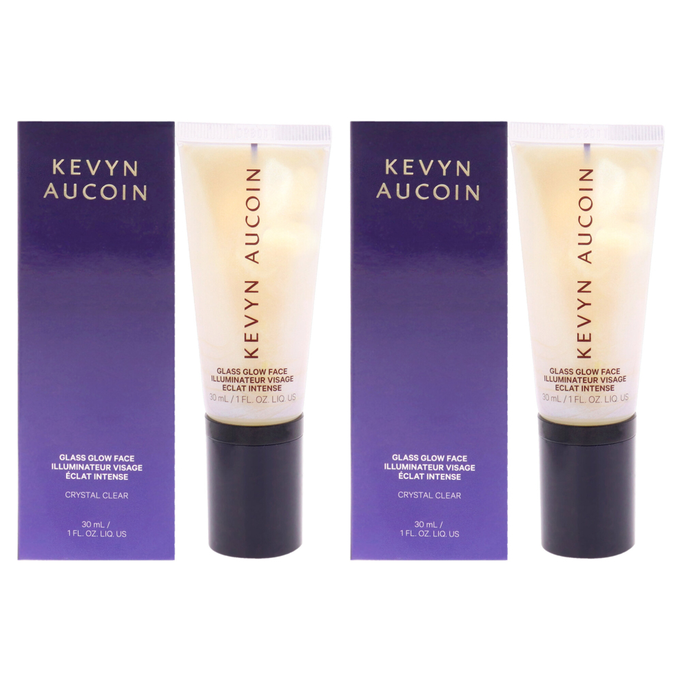 Glass Glow Face Highlighter - Crystal Clear by Kevyn Aucoin for Women - 1 oz Highlighter - Pack of 2