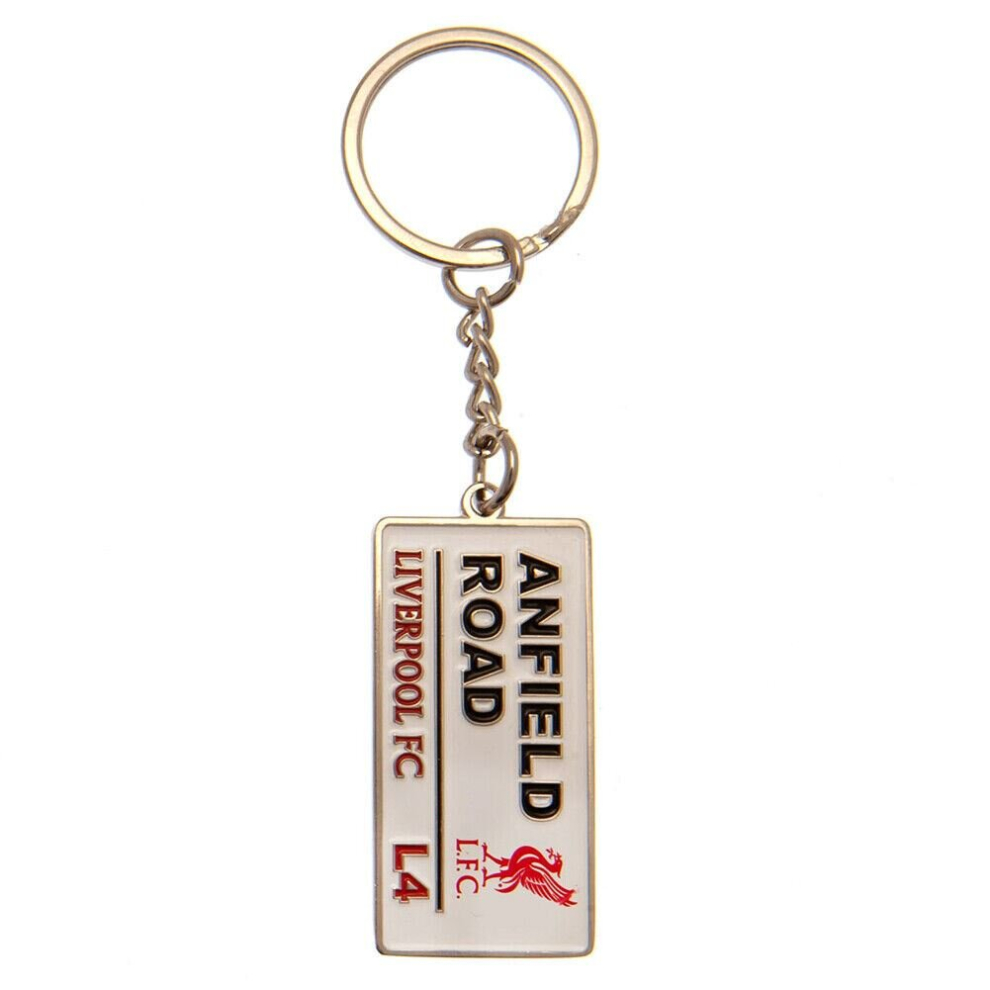 Liverpool FC Embossed Metal Street Sign Keyring