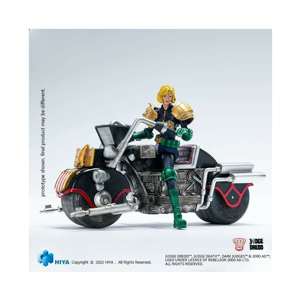 Judge Dredd Hiya Toys - Judge Anderson & Lawmaster Mk Ii Px 1/18 Action Figure Set