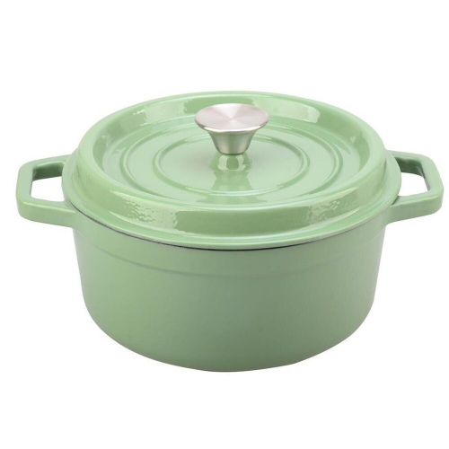 Aldrn Casserole Dish Cast Iron 24cm With Lid Induction Suitable Oven