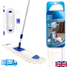 Flat Mop Large Industrial Floor 60cm Cotton Pad Head Handle Commercial