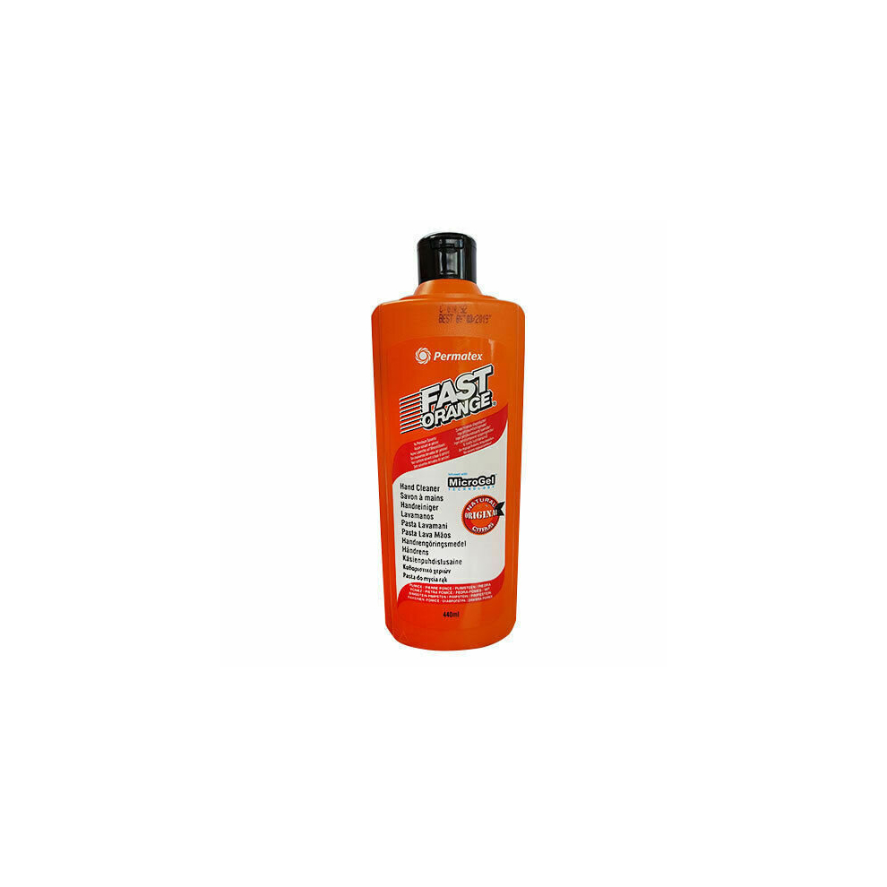Permatex Fast Hand Cleaner Pumice Lotion Workshop Garage Scrub 440Ml Orange
